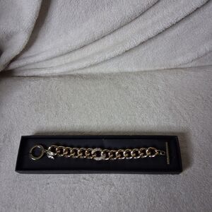 Victoria Secret Gold Chain Bracelet with Charm